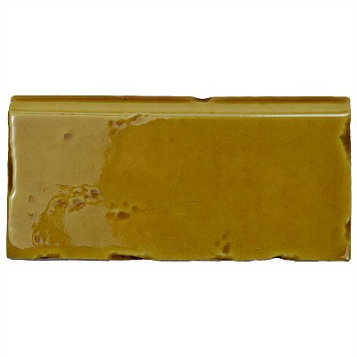 Novecento Zocalo Camel 2-1/2" x 5-1/8" Ceramic Trim or Liner Tile - Sold Per Tile