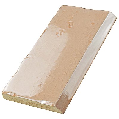 Novecento Zocalo Canela 2-1/2" x 5-1/8" Ceramic Trim or Liner Tile - Sold Per Tile