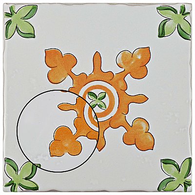 Novecento Centro Paterna 5-1/8" x 5-1/8" Ceramic Tile - Per Case of 30 - 5.87 Sq. Feet