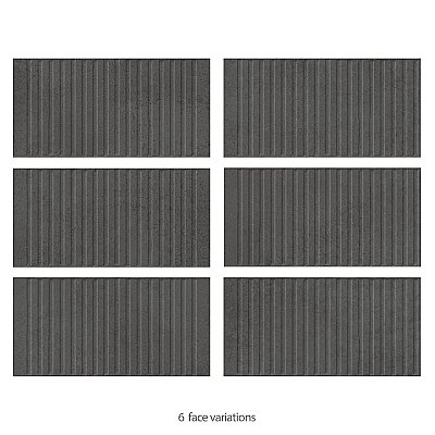 Kings Loft Black 7-7/8" x 15-3/4" Ceramic Wall Tile - 12 Tiles Per Case - 10.44 Square Feet