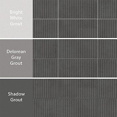 Kings Loft Black 7-7/8" x 15-3/4" Ceramic Wall Tile - 12 Tiles Per Case - 10.44 Square Feet