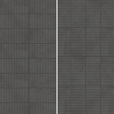 Kings Loft Black 7-7/8" x 15-3/4" Ceramic Wall Tile - 12 Tiles Per Case - 10.44 Square Feet
