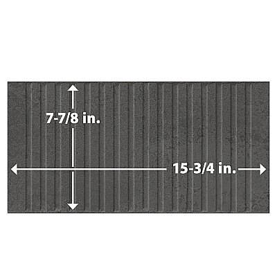 Kings Loft Black 7-7/8" x 15-3/4" Ceramic Wall Tile - 12 Tiles Per Case - 10.44 Square Feet