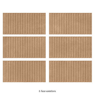 Kings Loft Clay 7-7/8" x 15-3/4" Ceramic Wall Tile - 12 Tiles Per Case - 10.44 Square Feet