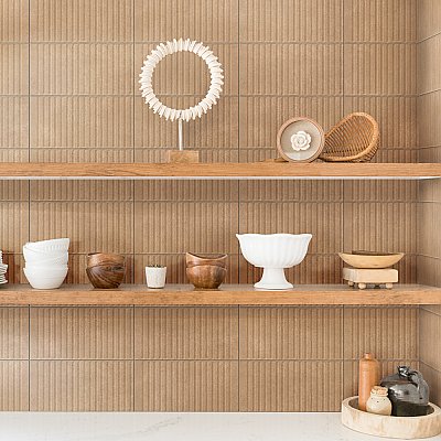 Kings Loft Clay 7-7/8" x 15-3/4" Ceramic Wall Tile - 12 Tiles Per Case - 10.44 Square Feet
