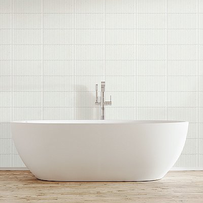 Kings Loft White 7-7/8" x 15-3/4" Ceramic Wall Tile - 12 Tiles Per Case - 10.44 Square Feet