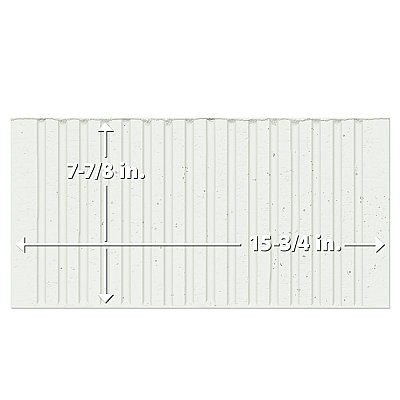 Kings Loft White 7-7/8" x 15-3/4" Ceramic Wall Tile - 12 Tiles Per Case - 10.44 Square Feet