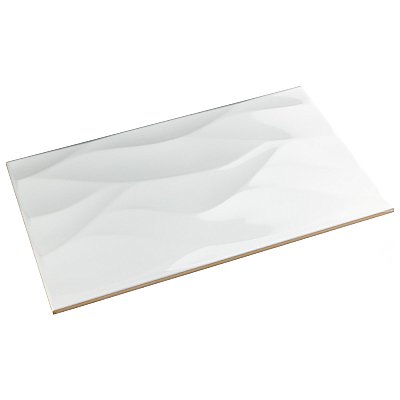More Natur Glossy White 9-7/8" x 15-3/4" Ceramic Wall Tile - 10.90 Sq. Ft. Per Case - 10 Tile Per Case