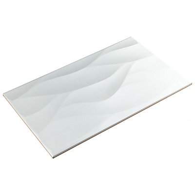 More Natur Matte White 9-7/8" x 15-3/4" Ceramic Wall Tile - 10.90 Sq. Ft. Per Case - 10 Tile Per Case