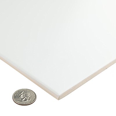 More Matte White 9-7/8" x 15-3/4" Ceramic Wall Tile - 10.90 Sq. Ft. Per Case - 10 Tile Per Case