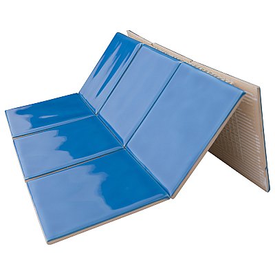 Twist Square Blue Sky 11-3/4" x 11-3/4" Ceramic Mosaic Tile - 10 Tiles Per Case - 9.8 Sq. Ft.