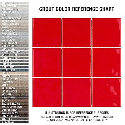 Twist Square Red Cherry 11-3/4" x 11-3/4" Ceramic Mosaic Tile - aic10 Tiles Per Case - 9.8 Sq. Ft.