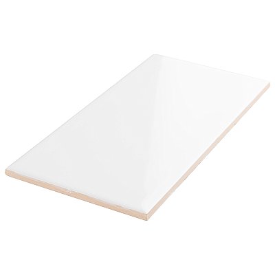 Projectos Glossy White 3-7/8"x 7-3/4" Ceramic Tile - Per Case of 50 Pieces - 11 Sq. Ft.