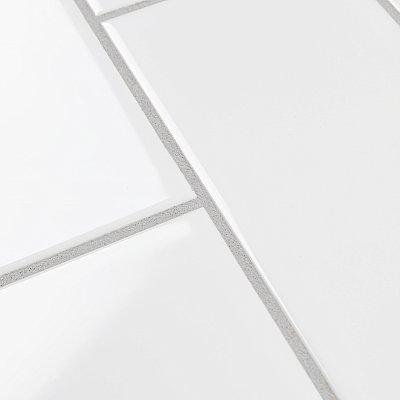Projectos Glossy White 3-7/8"x 7-3/4" Ceramic Tile - Per Case of 50 Pieces - 11 Sq. Ft.