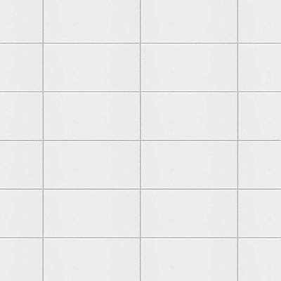 Projectos Glossy White 3-7/8"x 7-3/4" Ceramic Tile - Per Case of 50 Pieces - 11 Sq. Ft.