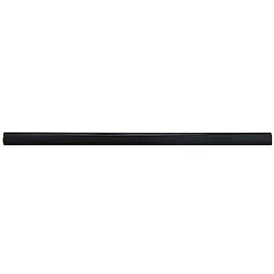 Twist Black Olive 1/2" x 11-3/4" Cana Cigarro Ceramic Wall Trim Tile - Sold by the individual piece