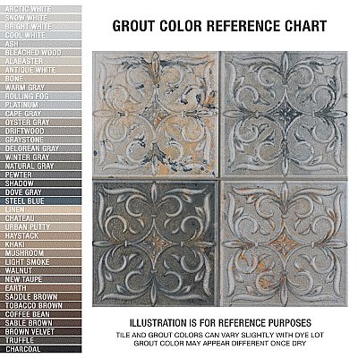 Antigua Lis Mix 13" x 13" Porcelain Wall Tile - Sold Per Case of 9 - 10.62 Sq. Ft.