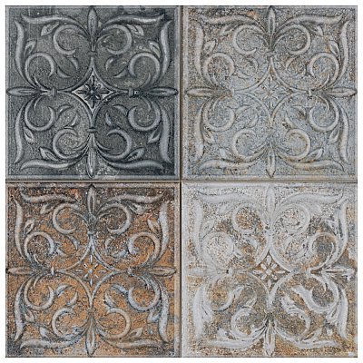 Antigua Lis Mix 13" x 13" Porcelain Wall Tile - Sold Per Case of 9 - 10.62 Sq. Ft.