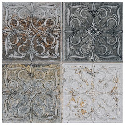 Antigua Lis Mix 13" x 13" Porcelain Wall Tile - Sold Per Case of 9 - 10.62 Sq. Ft.