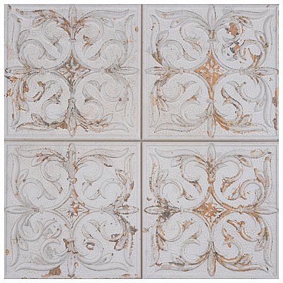 Antigua Lis White 13" x 13" Porcelain Wall Tile - Sold Per Case of 9 - 10.62 Sq. Ft.
