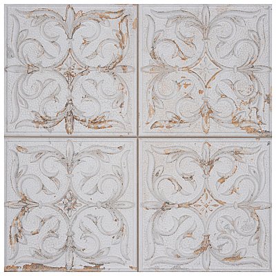 Antigua Lis White 13" x 13" Porcelain Wall Tile - Sold Per Case of 9 - 10.62 Sq. Ft.