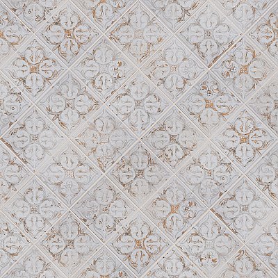 Antigua Lis White 13" x 13" Porcelain Wall Tile - Sold Per Case of 9 - 10.62 Sq. Ft.