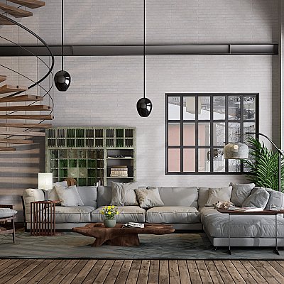 Manhattan Blanco 12-1/4" x 21" Porcelain Wall Tile - 7 Tiles Per Case - 12.6 Sq. Ft.
