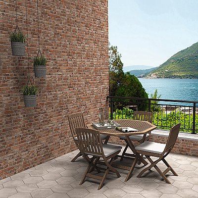 Manhattan Cotto 12-1/4" x 21" Porcelain Wall Tile - 7 Tiles Per Case - 12.6 Sq. Ft.