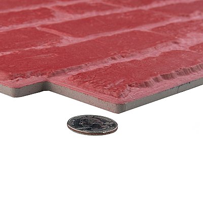 Manhattan Rojo 12-1/4" x 21" Porcelain Wall Tile - 7 Tiles Per Case - 12.6 Sq. Ft.