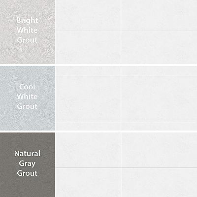 Lumiere Toile Blanco 11-3/4" x 35-3/8" Ceramic Wall Tile - 4 Tiles Per Case - 11.64 Square Feet