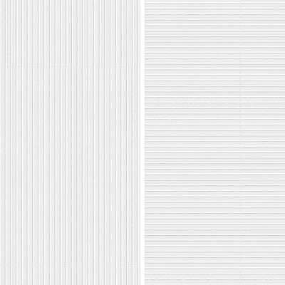 Lumiere Rythme Blanco 11-3/4" x 35-3/8" Ceramic Wall Tile - 4 Tiles Per Case - 11.64 Square Feet