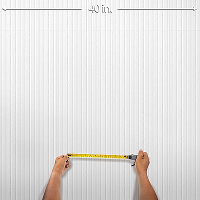 Lumiere Rythme Blanco 11-3/4" x 35-3/8" Ceramic Wall Tile - 4 Tiles Per Case - 11.64 Square Feet