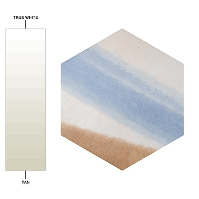 Zahara Hex Deco Mix 8-5/8" x 9-7/8" Porcelain Floor & Wall Tile - 25 Tiles Per Case - 11.5 Sq. Ft.