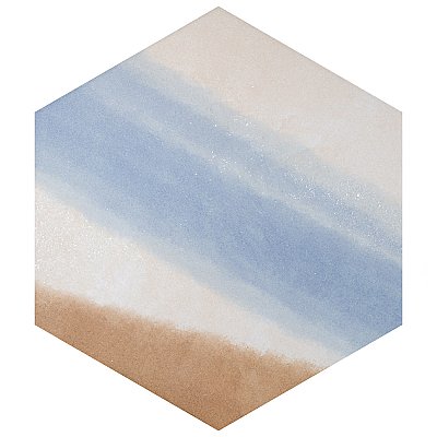 Zahara Hex Deco Mix 8-5/8" x 9-7/8" Porcelain Floor & Wall Tile - 25 Tiles Per Case - 11.5 Sq. Ft.