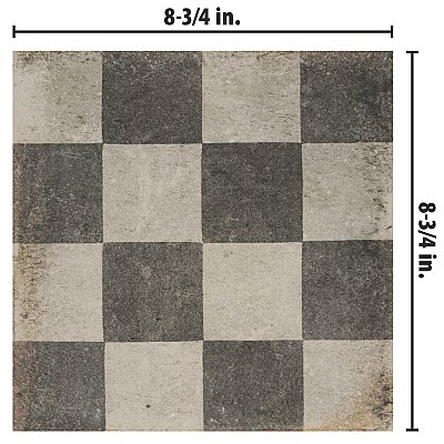 D'Anticatto Decor Quadrati 8-3/4" x 8-3/4" Porc Floor & Wall Tile - 20 Tiles Per Case - 11.0 Sq. Ft.