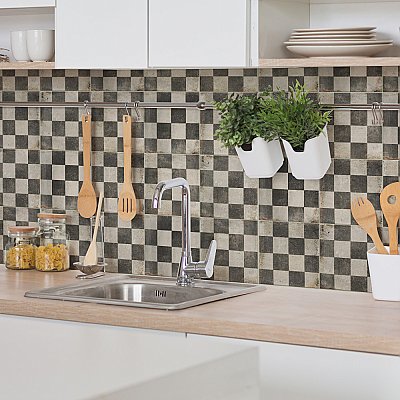 D'Anticatto Decor Quadrati 8-3/4" x 8-3/4" Porc Floor & Wall Tile - 20 Tiles Per Case - 11.0 Sq. Ft.