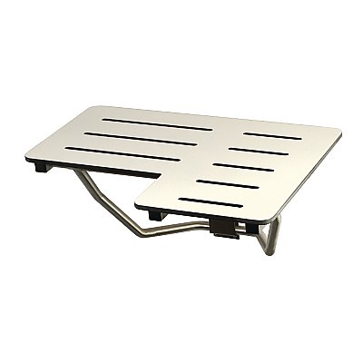 Kingston Brass KBSS2821 Adascape 28" x 21" Wall Mount Fold Down Shower Seat - Brushed Stainless Steel
