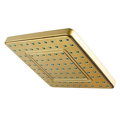 Kingston Brass KY4647 Claremont Full Spray Square Rain Shower Head - Brushed Brass
