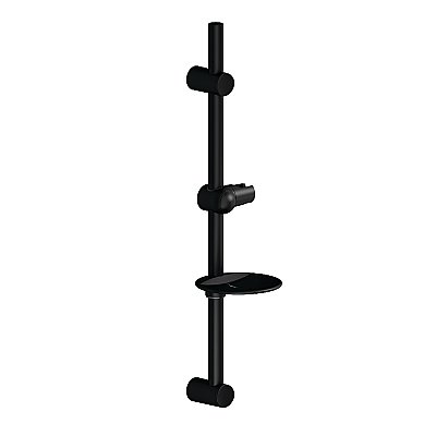 Kingston Brass KX2520SG Vilbosch 24" Slide Bar with Soap Dish and Hand Shower Holder, Matte Black