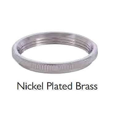 Brass UNO Ring for Turned Brass Premium Lamp Socket-Nickel Plated Brass