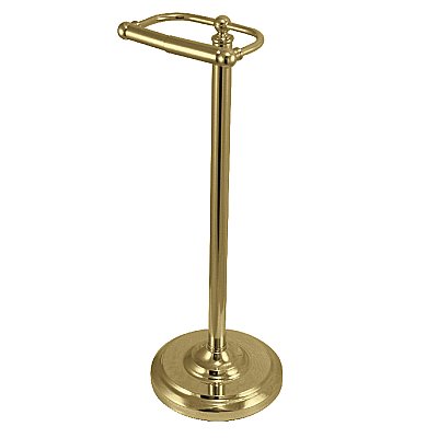 Kingston Brass CC2007 Vintage Freestanding Toilet Paper Holder - Brushed Brass