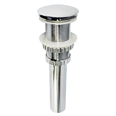 Fauceture EV8211 Coronel Push Pop-Up Bathroom Sink Drain without Overflow, Polished Chrome