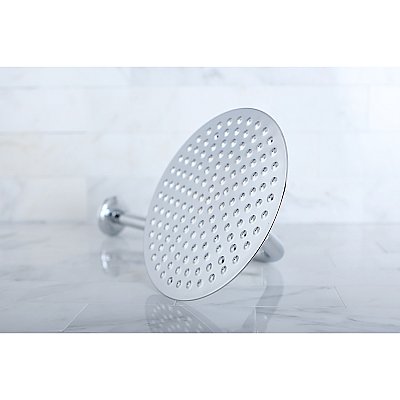 Kingston Brass K136A1CK Shower Scape 7-3/4" Brass Shower Head with 12" Shower Arm - Polished Chrome
