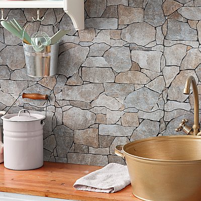 Andorra Gris 10-3/8" x 18-3/4" Ceramic Wall Tile - 8 Tiles Per Case - 10.88 Sq. Ft.