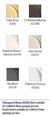 Modern Brass Towel Ring - Multiple Backplates and Finishes Available