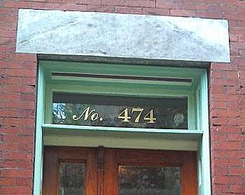 Victorian Gold Foil Adhesive House Number - 6" High - Sold Each