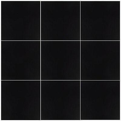 Klavier Matte Black 17-7/8" x 17-7/8" Porcelain Floor & Wall Tile - 5 Tiles Per Case - 11.25 Sq. Ft.