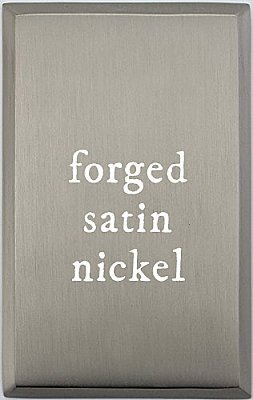 Satin Nickel Single Duplex Forged Switchplate