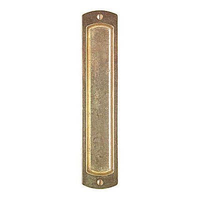 Solid Bronze Pocket Door Flush Pull 12"
