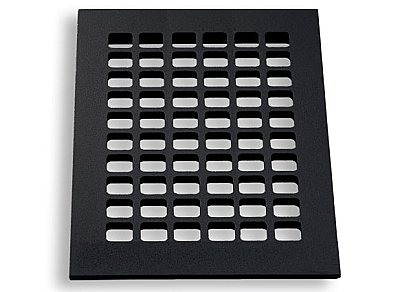 Square Steel Grid Design Heat Grate or Register, 6 Finishes Available, 6" x 10" Duct Size